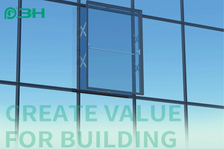 curtain wall handle 1 مقبض الحائط الساتر 1