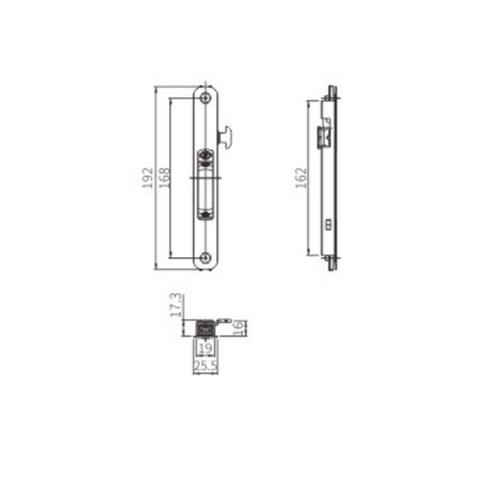 قفل بمزلاج منزلق STG41