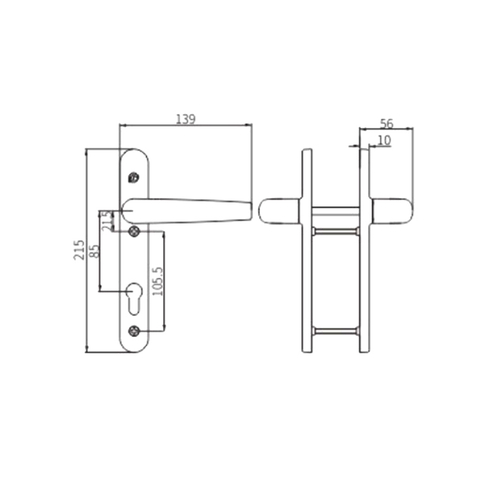 مقبض الباب CZM25A