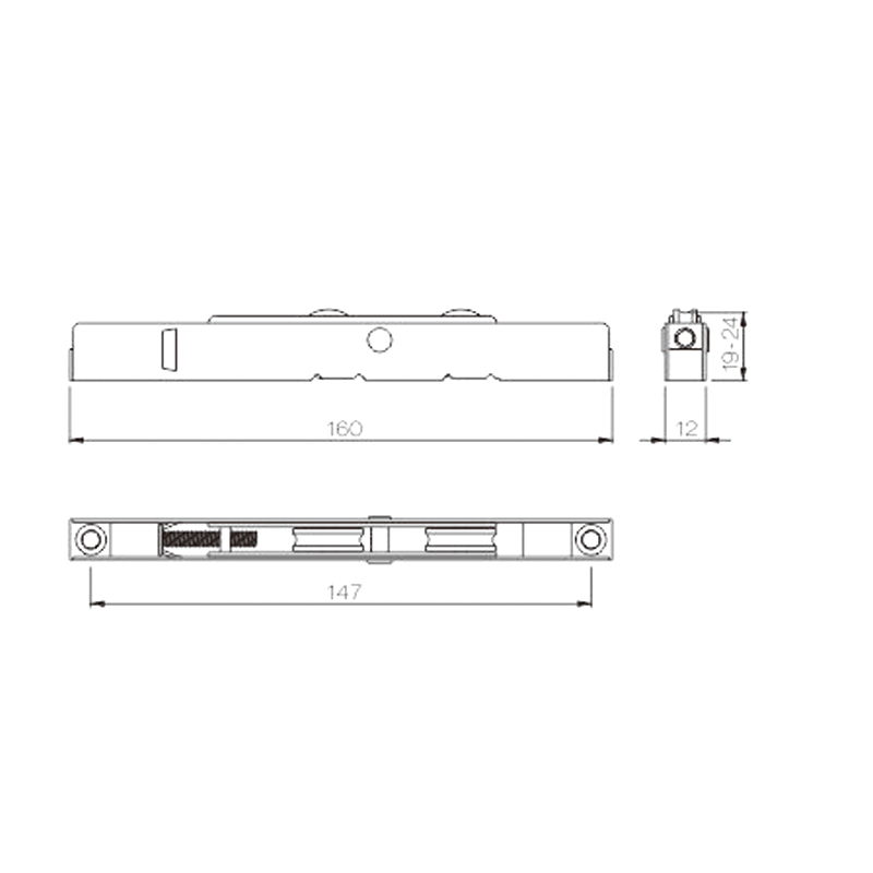 أسطوانة انزلاقية UPVC PLTS02C-AS