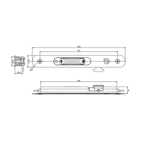 قفل بمزلاج منزلق STG35