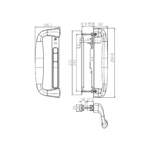 مزلاج قفل منزلق STG40A