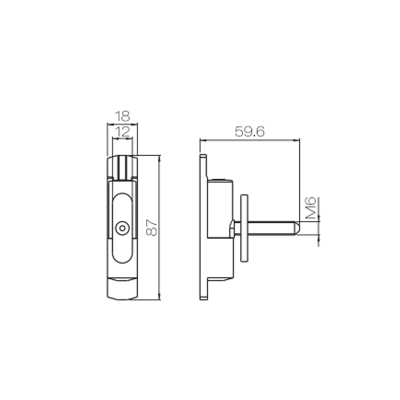 مفصلة نافذة UPVC PJH04