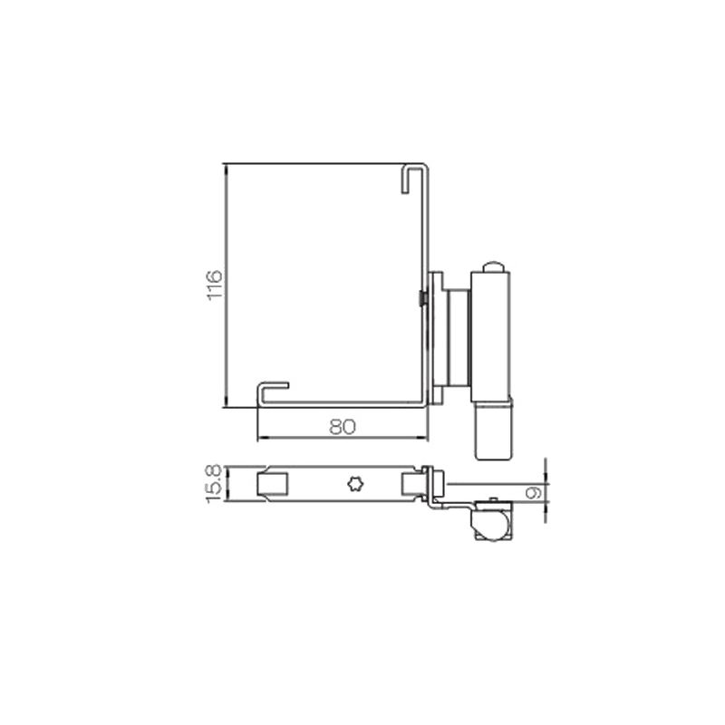 مفصلات النافذة السفلية UPVC PJCX03